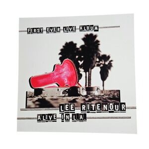Lee Ritenour Alive In L.A. 1997 Promo Album Poster 12x12 Double Sided GRP Jazz
